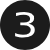 Black circular icon with white number 3 inside.
